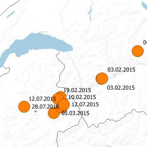 Gesicherte Beobachtungen von Kalandraka (2015-2016)