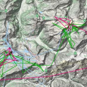 GPS Daten von Luzerna, Fortunat und Fredueli vom 13. - 18. September